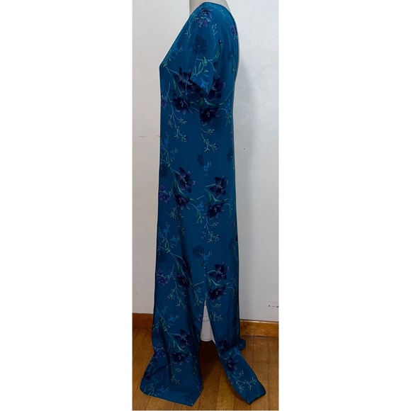 Vintage Laura Ashley Silk Floral Maxi Dress - Picture 4 of 8